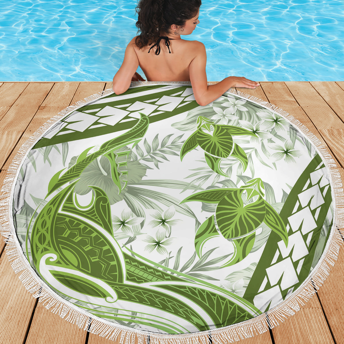 Neuseeland Eidechse Stranddecke Silber Farn Aotearoa Maori Lila Version LT14