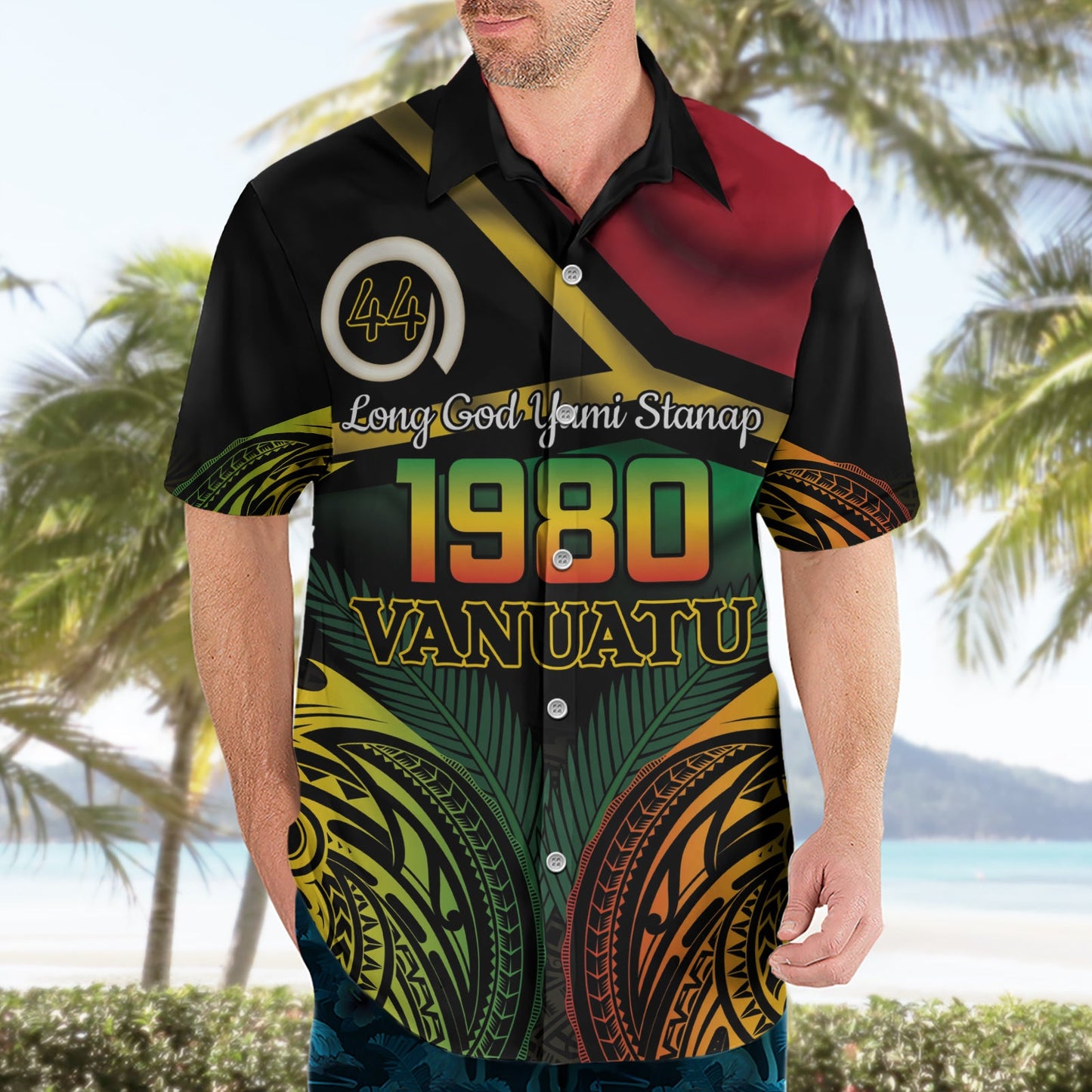 Vanuatu 1980 Hawaiihemd Hapi 44 Yia Indipendens Anivesari LT14