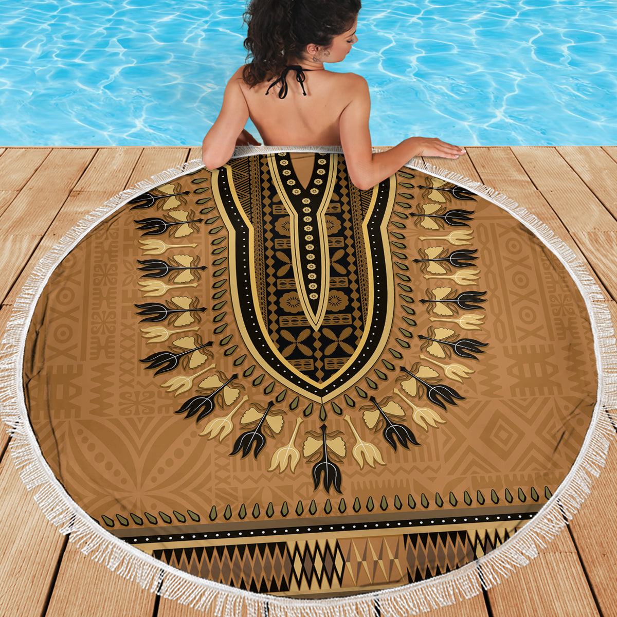 Benutzerdefinierte Indo Fidschianer Stranddecke Fiji ke Hindustani Polyneisan Paisley Lila Stil LT9