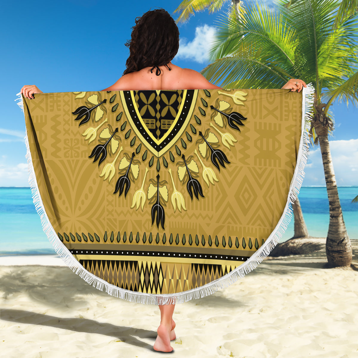 Benutzerdefinierte Manu Samoa Rugby Stranddecke Polynesian Tattoo LT03