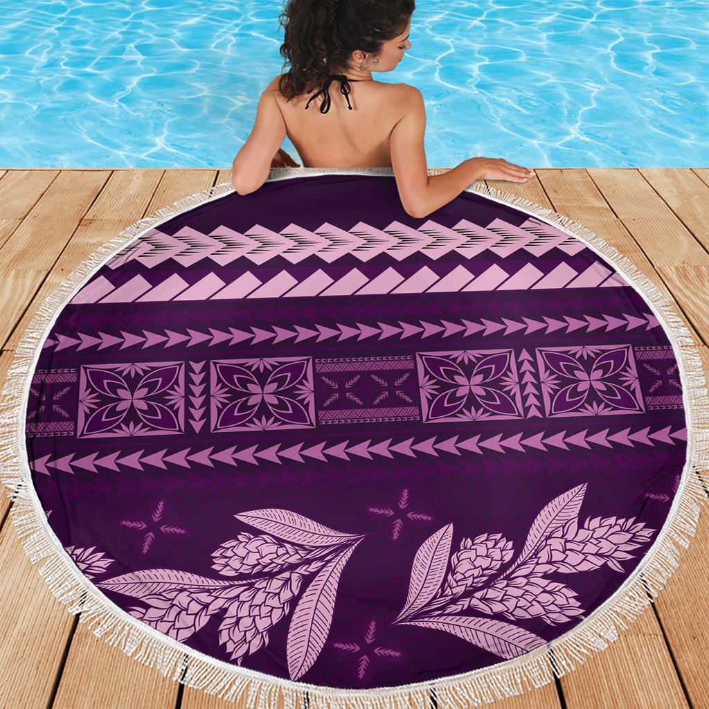 Hawaii Tropische Blumen und Blätter Stranddecke xxl Tapa Muster Graustufenmodus LT03