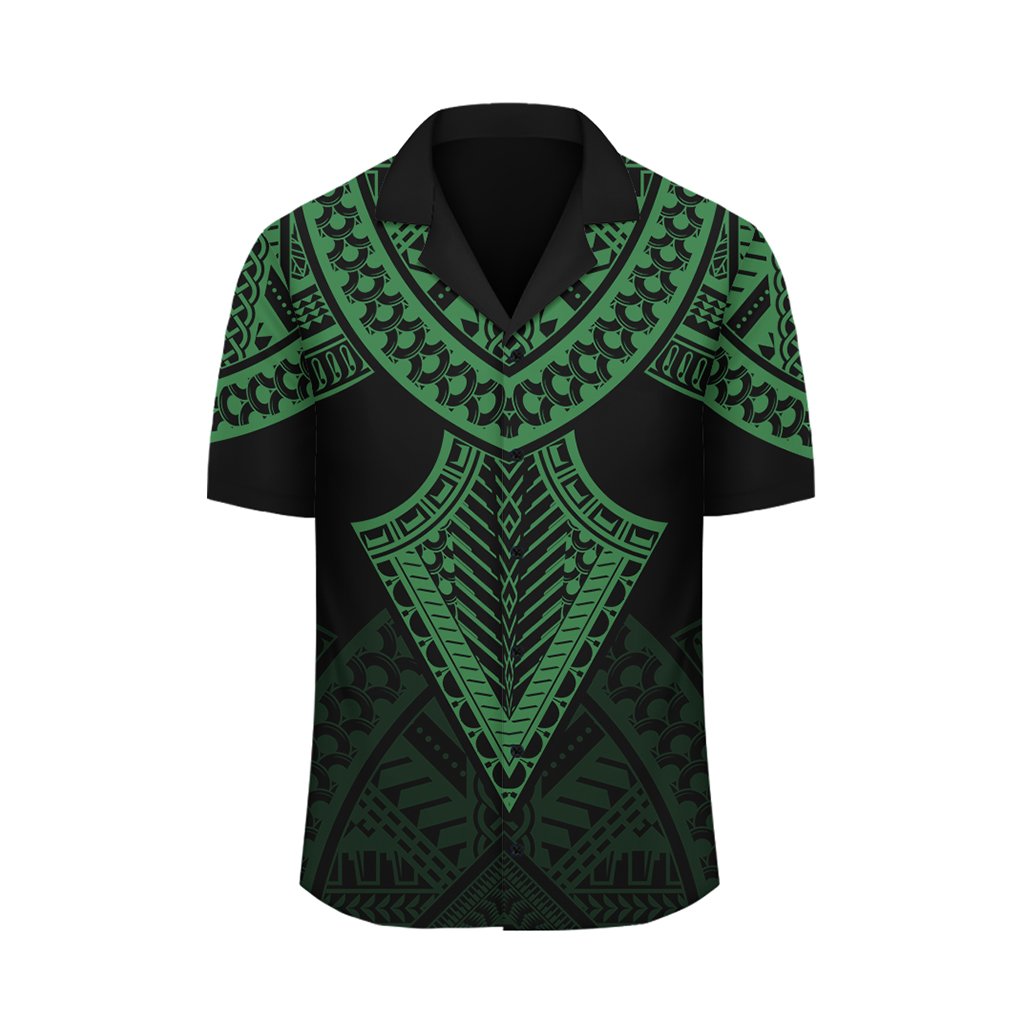 Hawaii Polynesian Limited Hawaiihemd – Tab Style Grün – AH